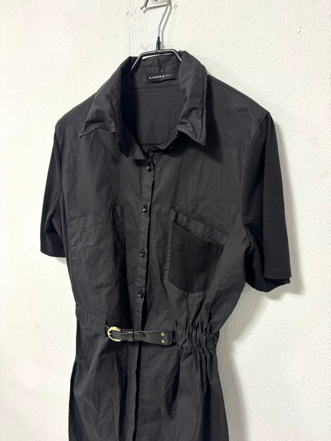 Black shirt one piece 상품이미지2