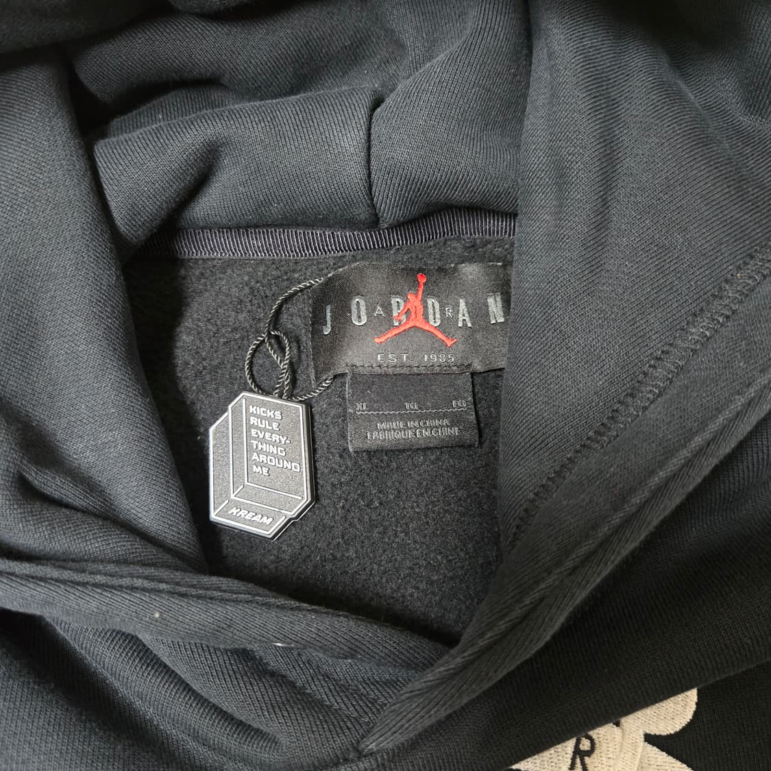 조던 오프화이트 후드티 블랙 상품이미지2