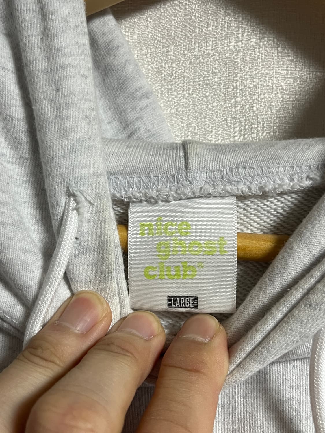 나이스고스트클럽 오버핏 후드티셔츠 L 상품이미지6