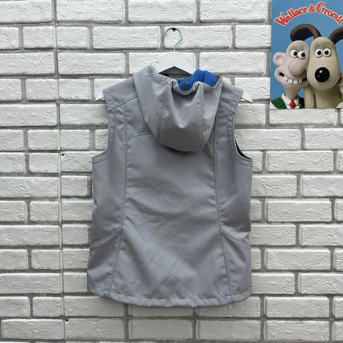 노스페이스 여성 후드 조끼 그레이-90 상품이미지5