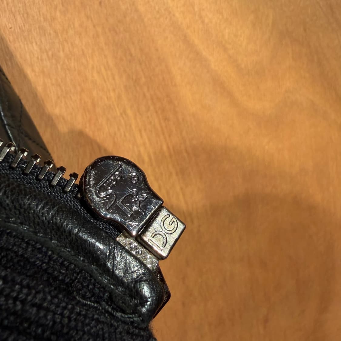 백화점판)돌체앤가바나 헤비 고트레더 봄버 자켓 50 L 염소가죽 상품이미지3