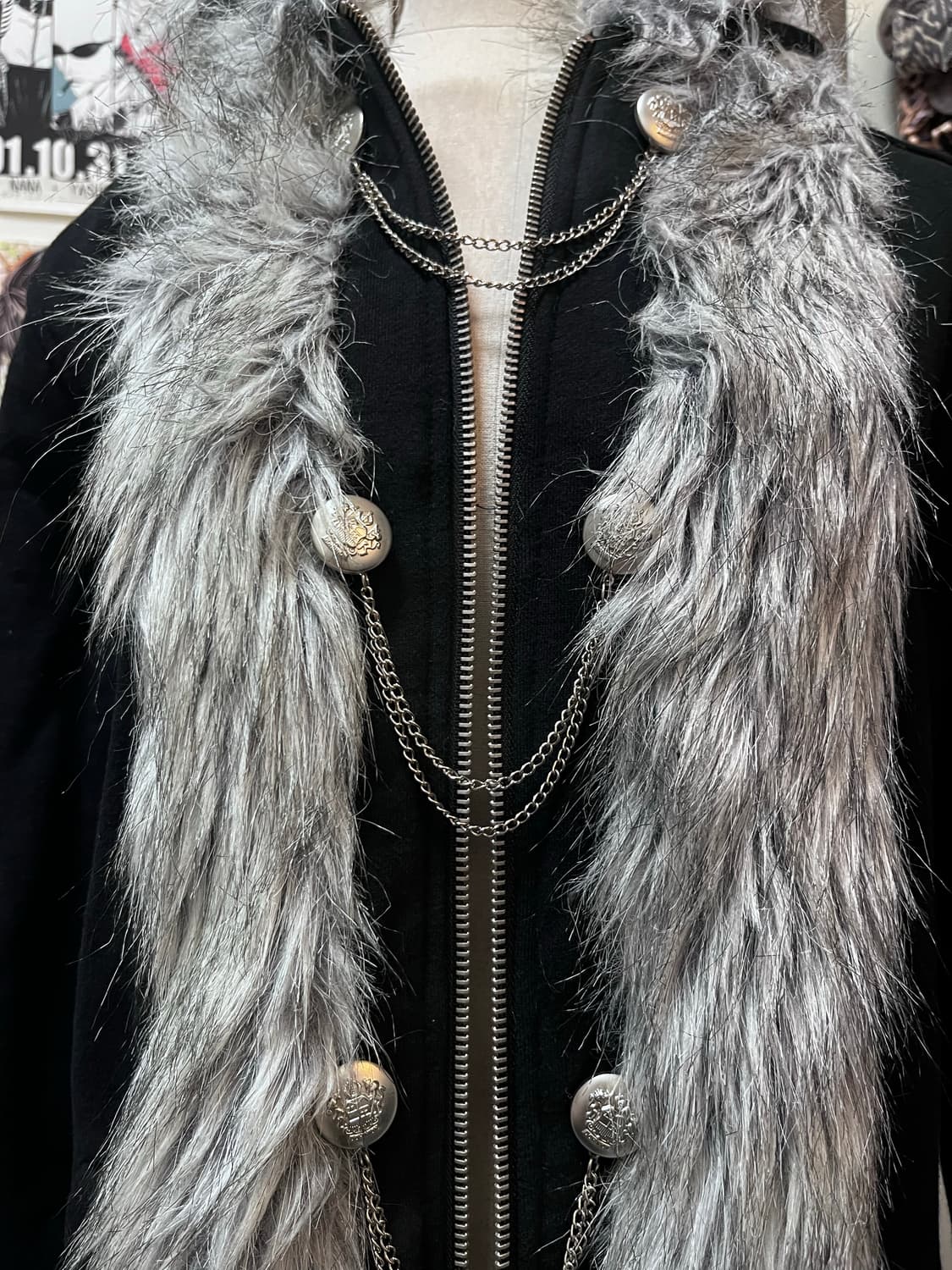 Deorart 디오라토 투웨이 지퍼 퍼 코트 상품이미지8