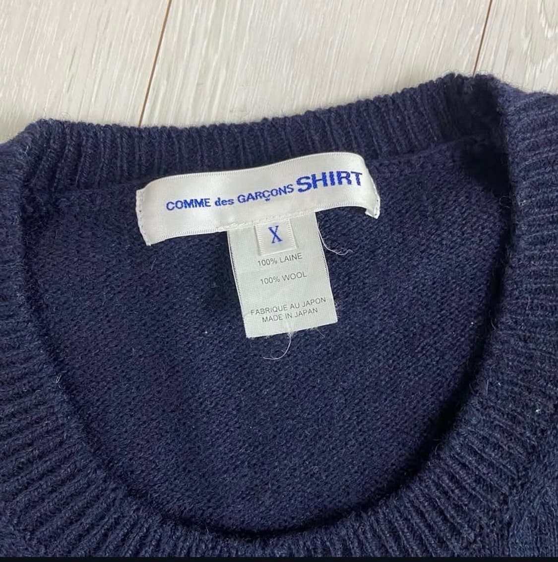 [OS] 00s 꼼데가르송 셔츠 니트 상품이미지2