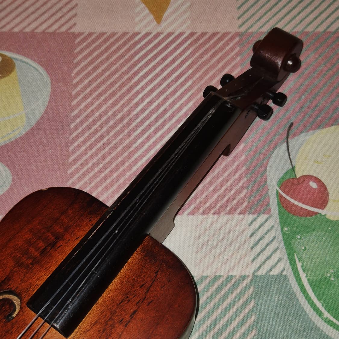 80s 토치키토케이 우드 바이올린 시계 상품이미지9