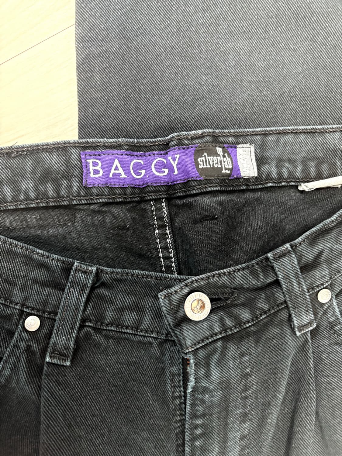 리바이스 실버탭 배기 34/32 밑단 컷오프 상품이미지3