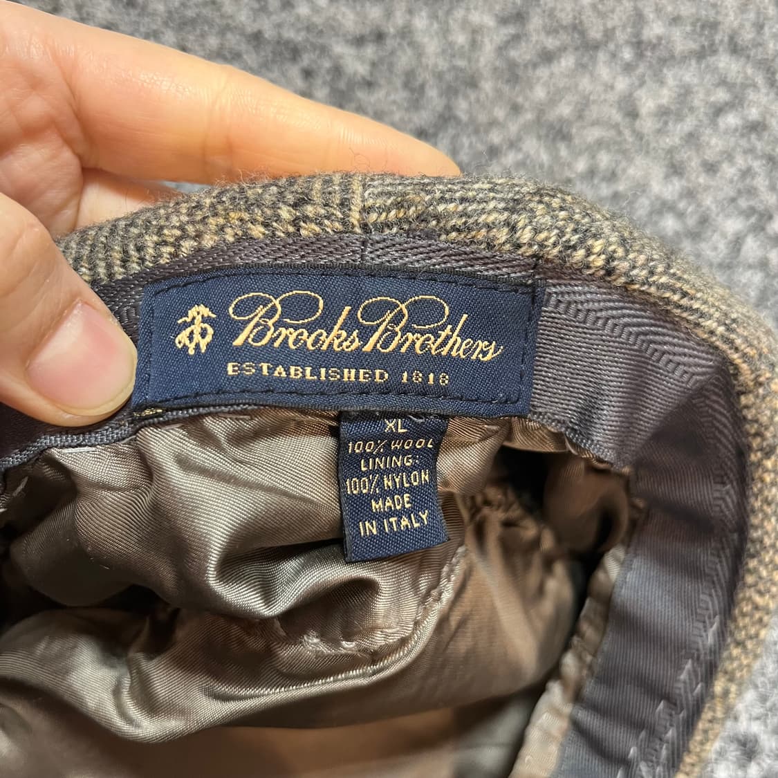 브룩스브라더스 울 헤링본 헌팅캡 상품이미지4