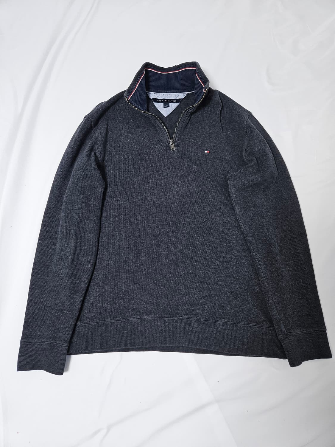 타미힐피거 니트 하프집업 반집업 코튼 빈티지 남성 M 상품이미지1