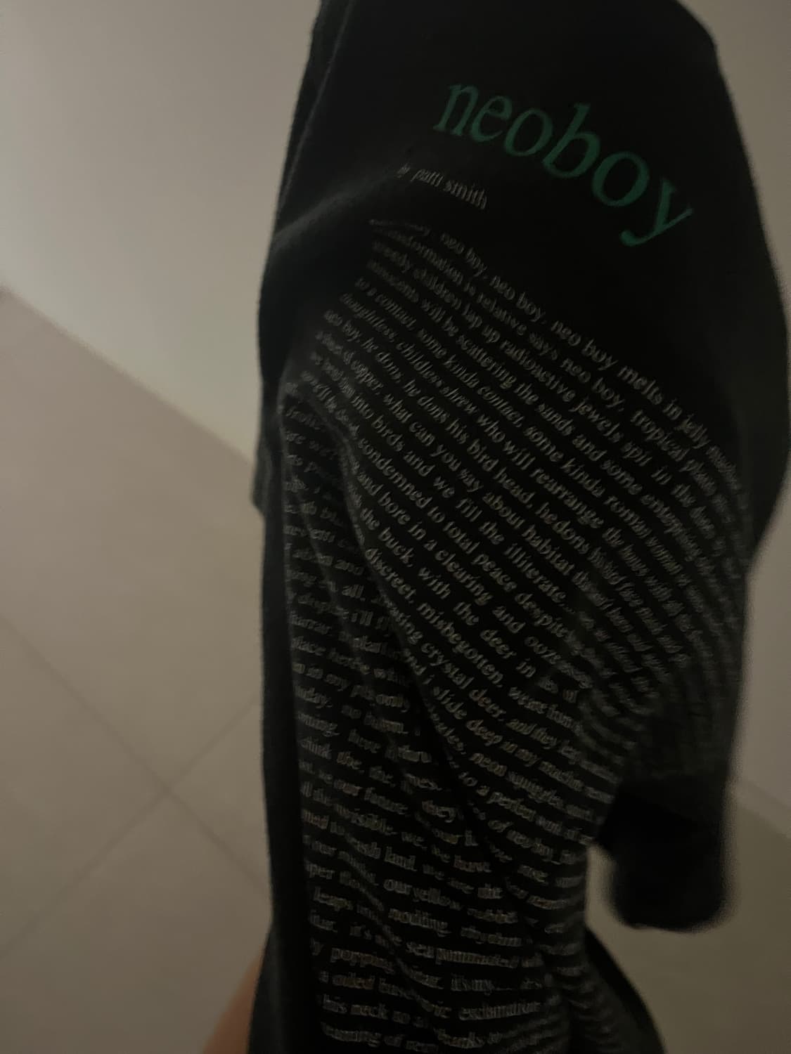 언더커버 09ss 패티스미스 neoboy 포엄 티셔츠 상품이미지2