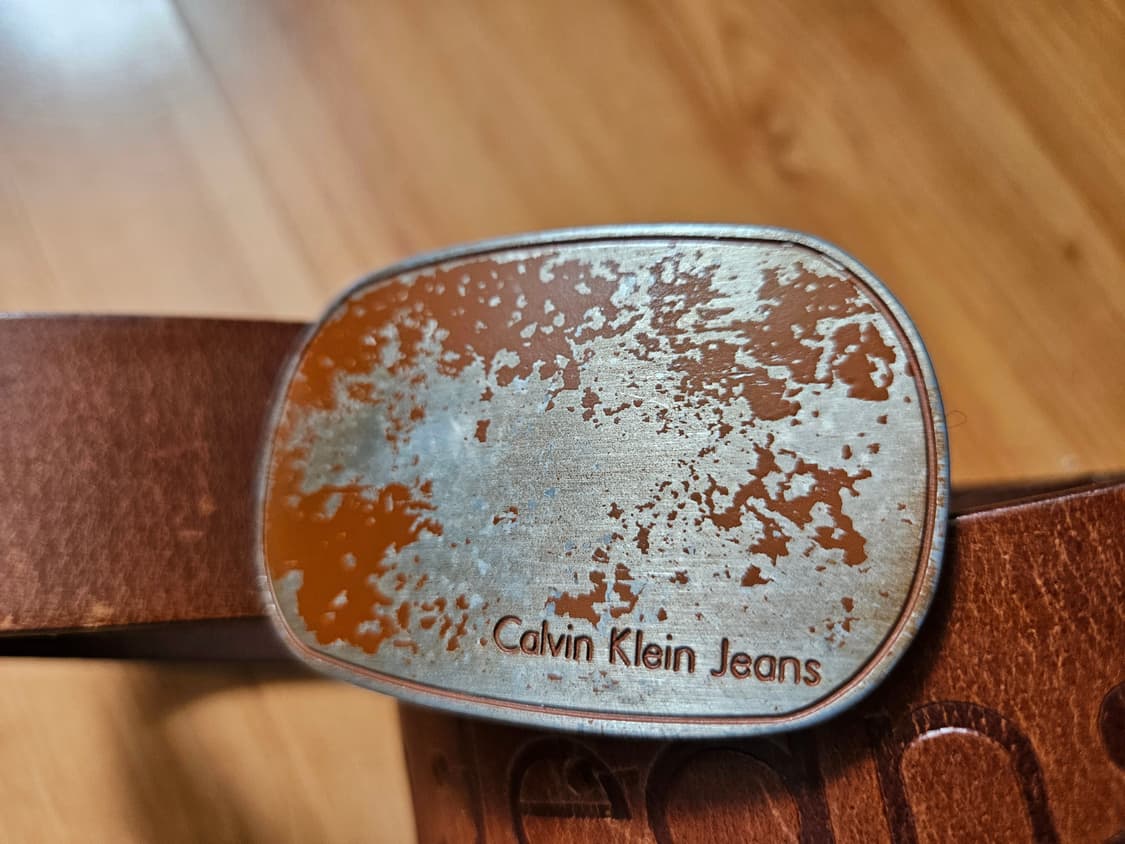 Calvin Klein Jeans 켈빈클라인 진스 브라운 가죽벨트 상품이미지5