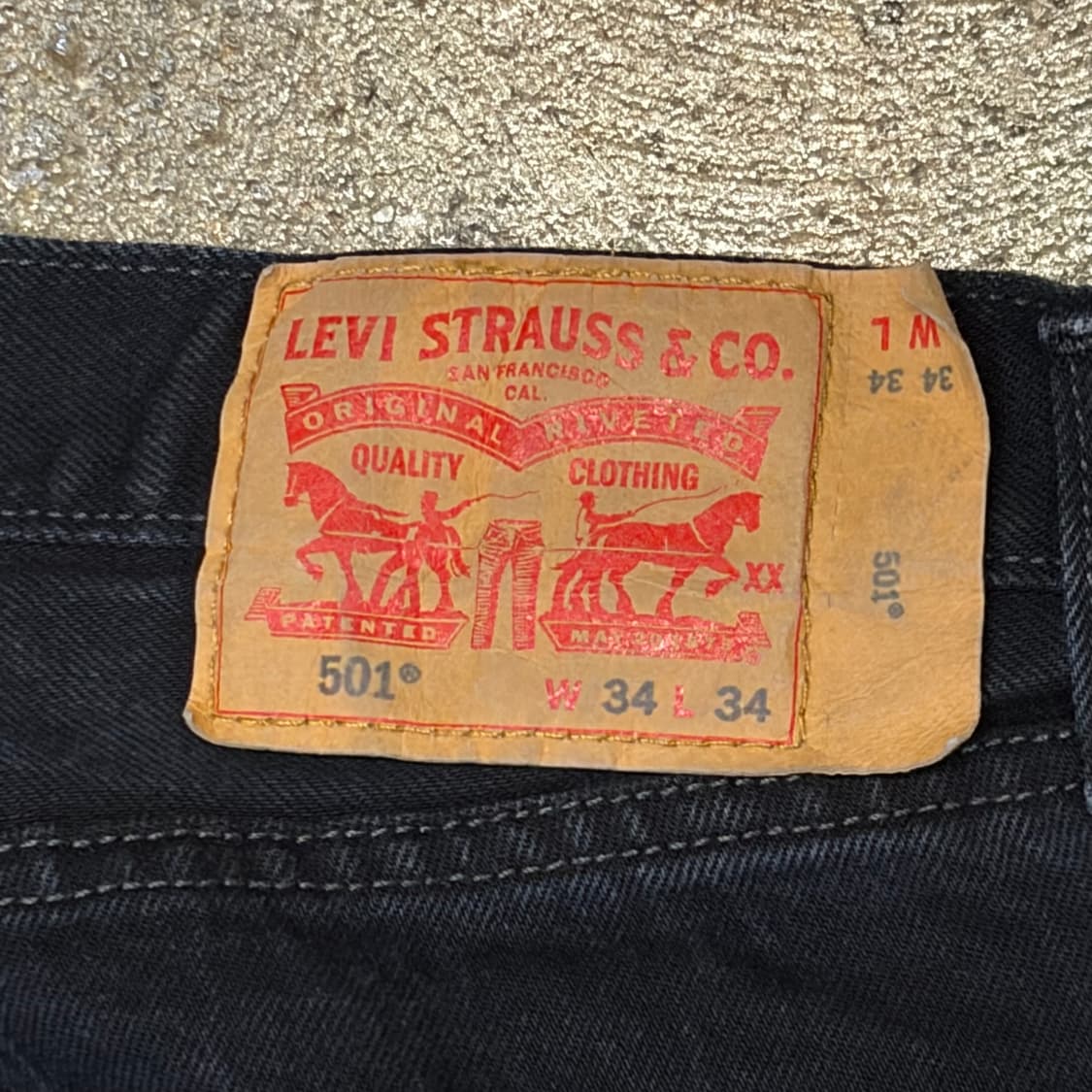 00s 미국 빈티지 리바이스 501 블랙진 청바지 상품이미지6