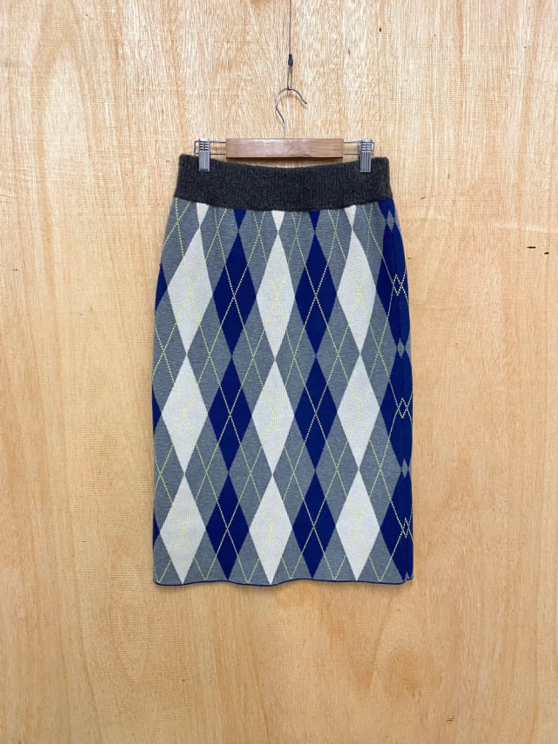 RAY BEAMS argyle knit skirt 아가일 니트 스커트 상품이미지3