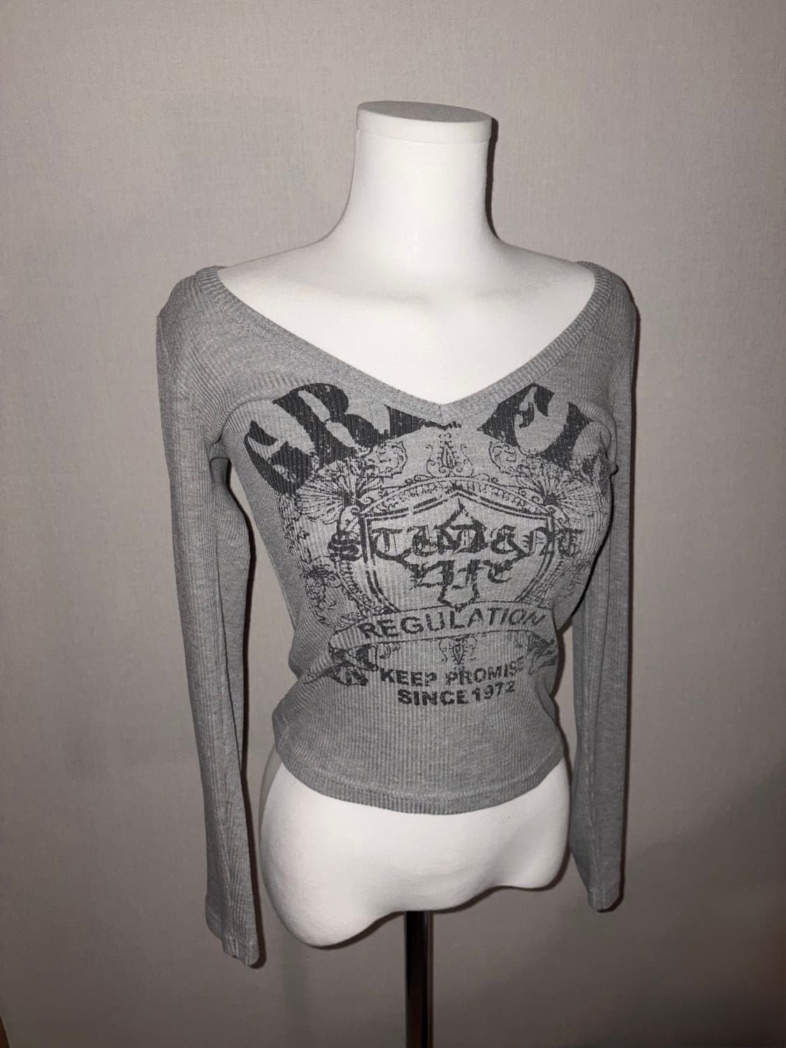 빈티지 롱슬리브 그레이 상품이미지1