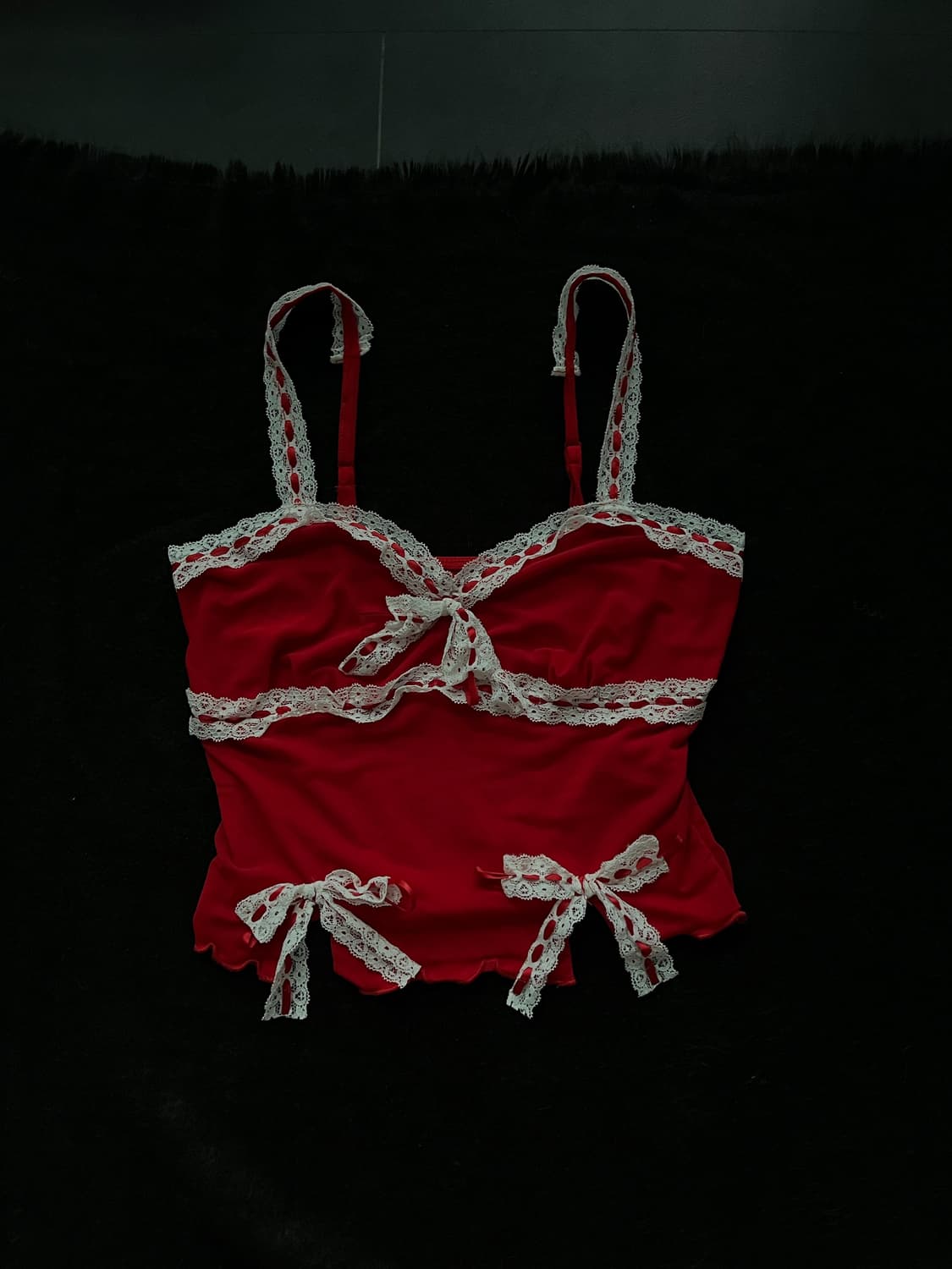 red RIBON TANK TOP 상품이미지1
