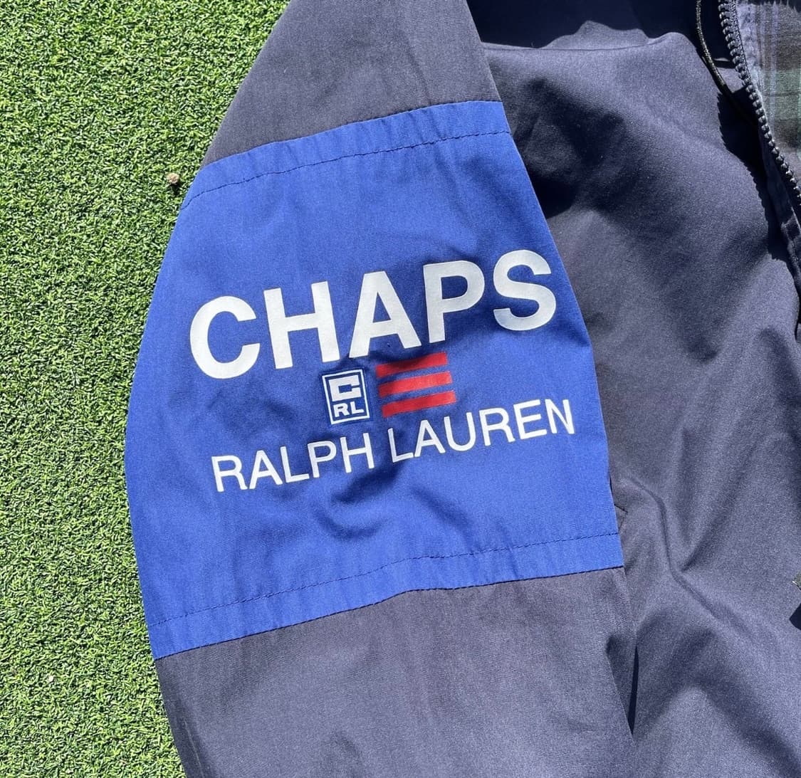 폴로 CRL 챕스 랄프로렌 로고 올드스쿨 바람막이 네이비 상품이미지3