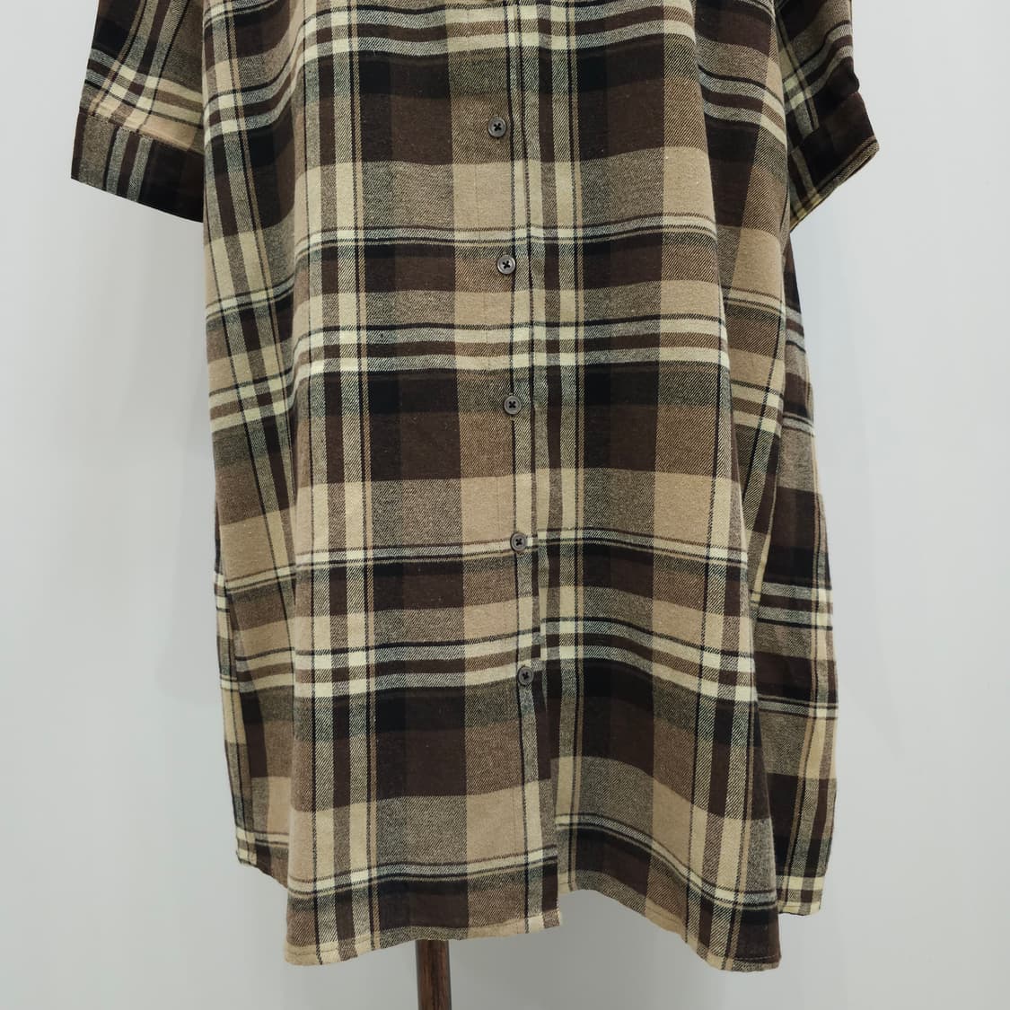 Marilyn 
체크 패턴 롱셔츠 원피스 빅사이즈 상품이미지6