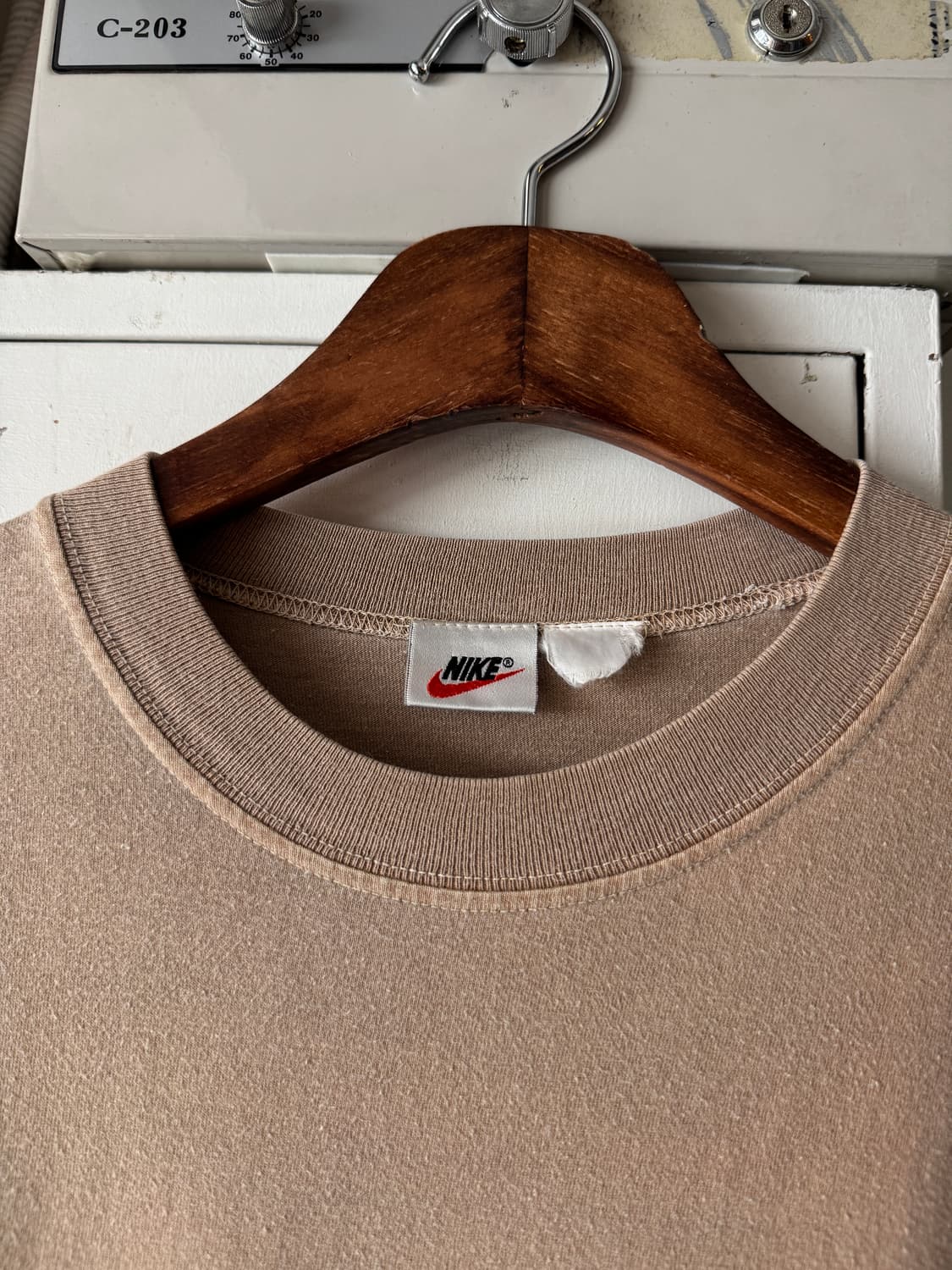 [L]90's 나이키 USA 워시드 프린팅 티셔츠 상품이미지3