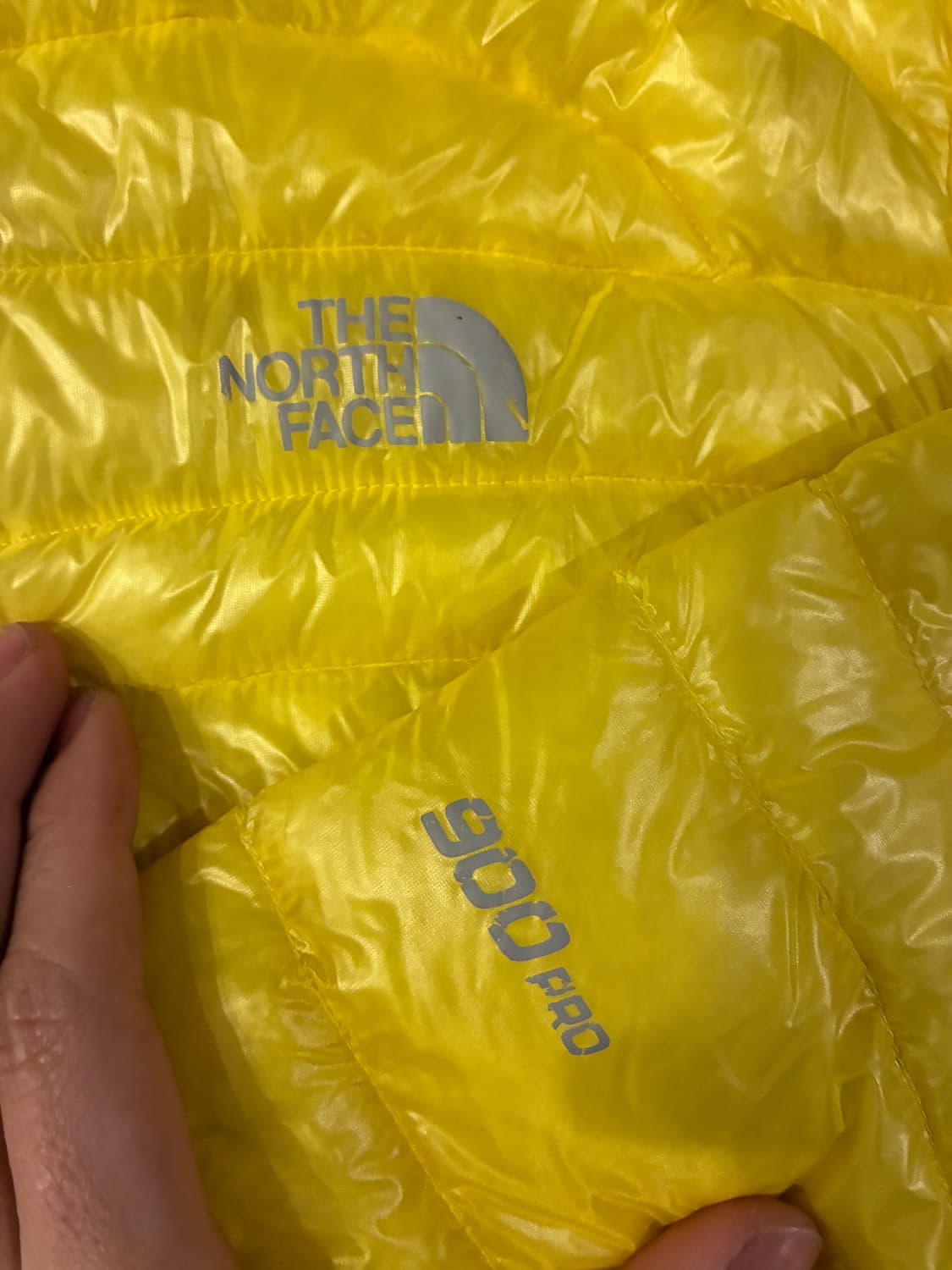 M) 노스페이스 구스 900 경량 패딩 레몬 상품이미지2