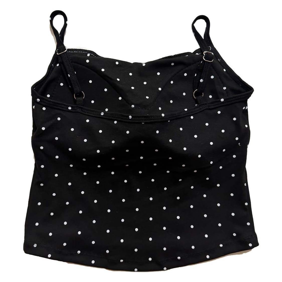 새상품 여자 도트 레이스 끈나시 (블랙) 상품이미지2