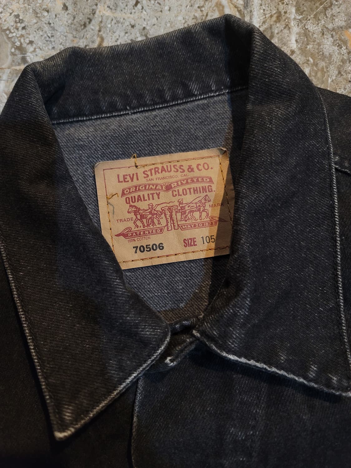 90's~ 리바이스 흑청 3세대 데님자켓  상품이미지3
