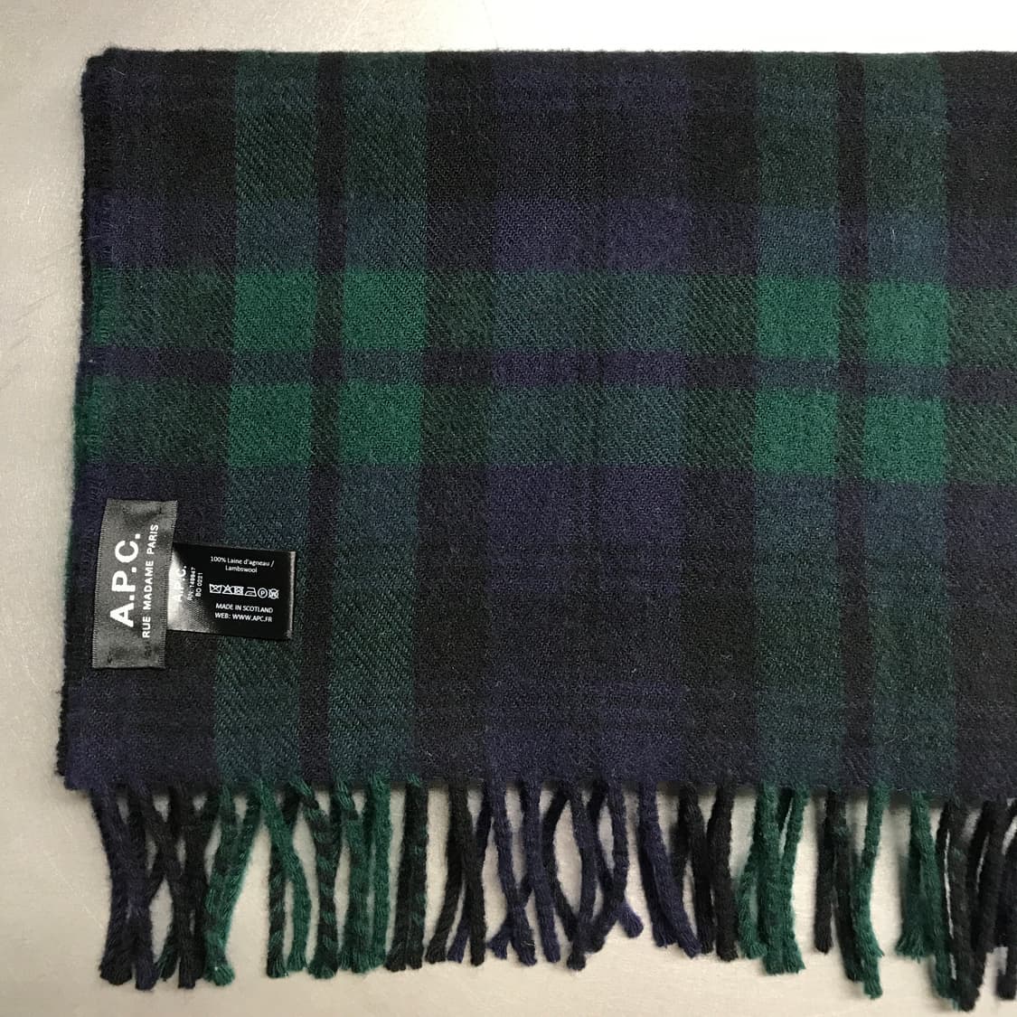 APC 아페쎄 체크 머플러 상품이미지3