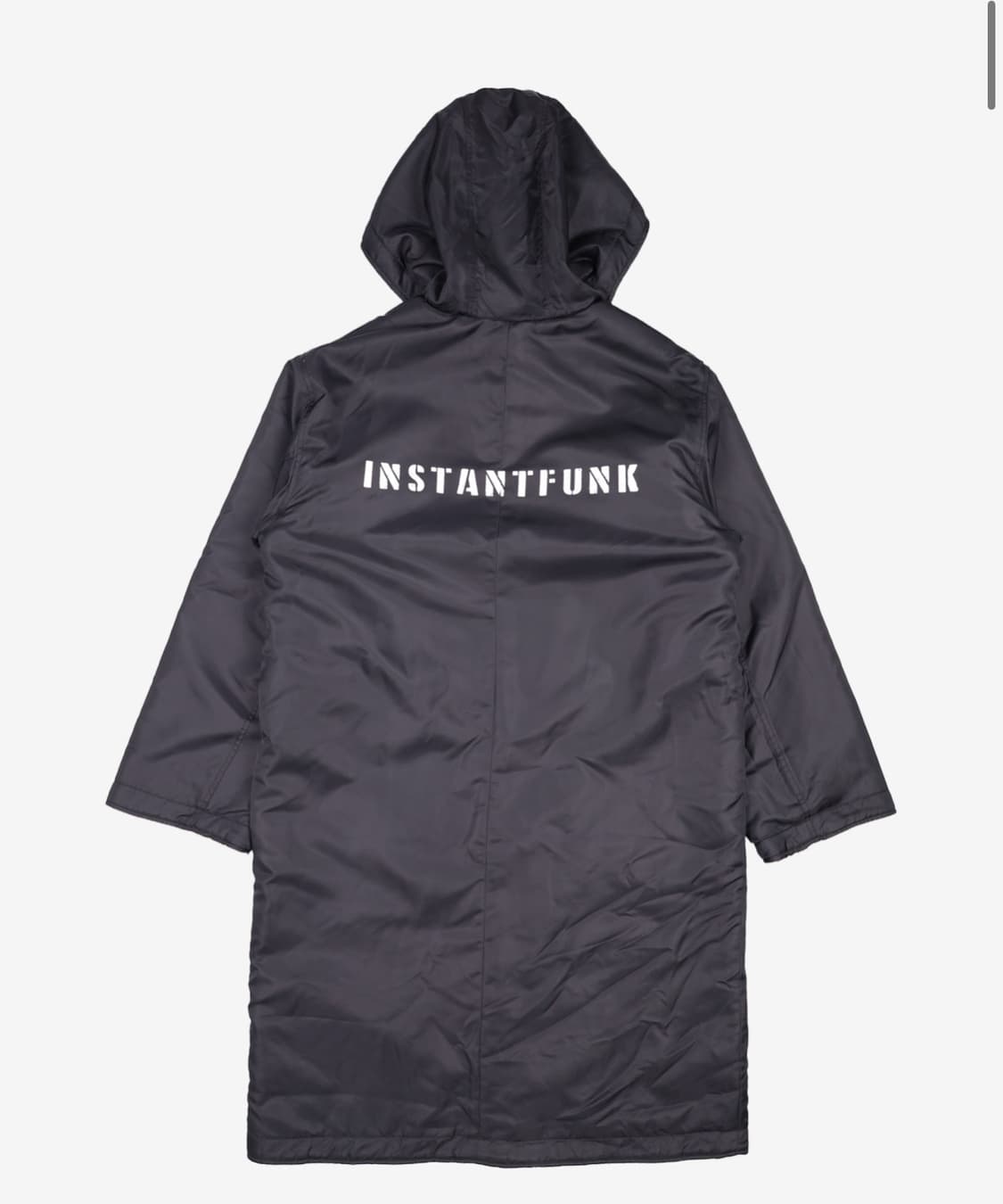 인스턴트펑크 로고 리버시블 롱 점퍼 블랙 상품이미지2