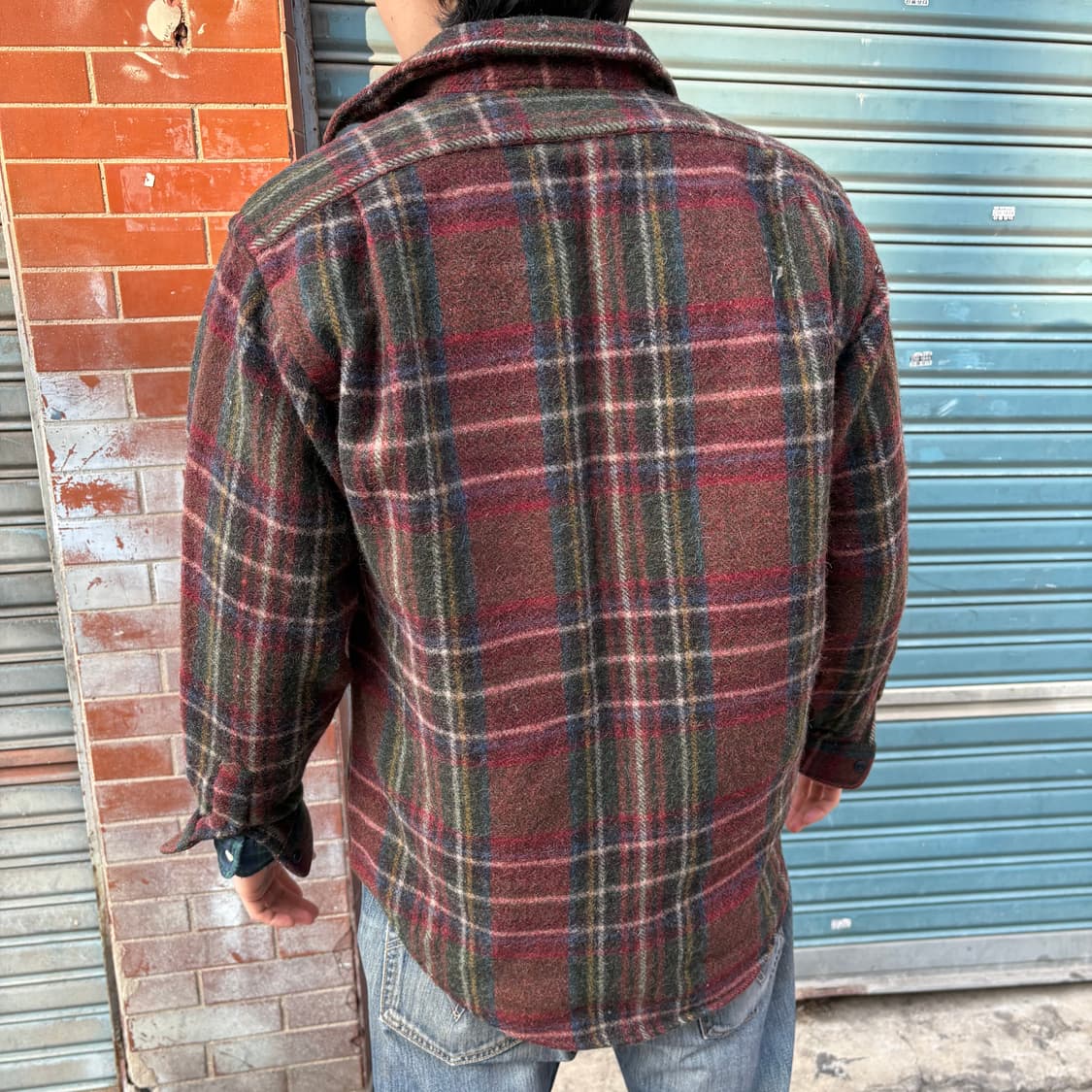 폴로 랄프로렌 빈티지 울 체크 셔츠 자켓 상품이미지2