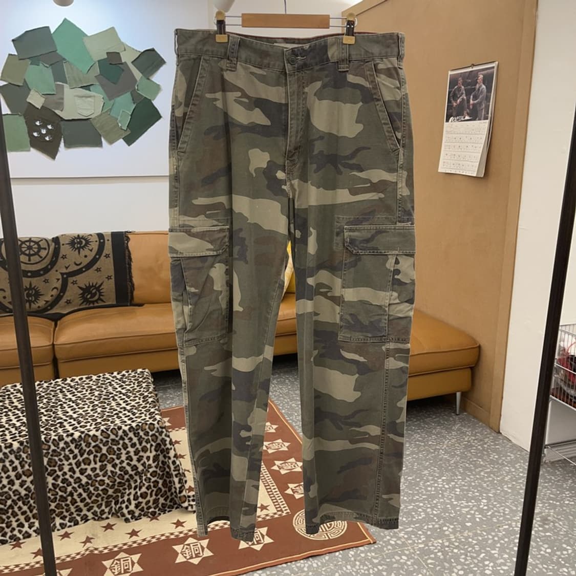 빈티지 밀리터리 카모플라주 카고팬츠 34인치 C08917 상품이미지3