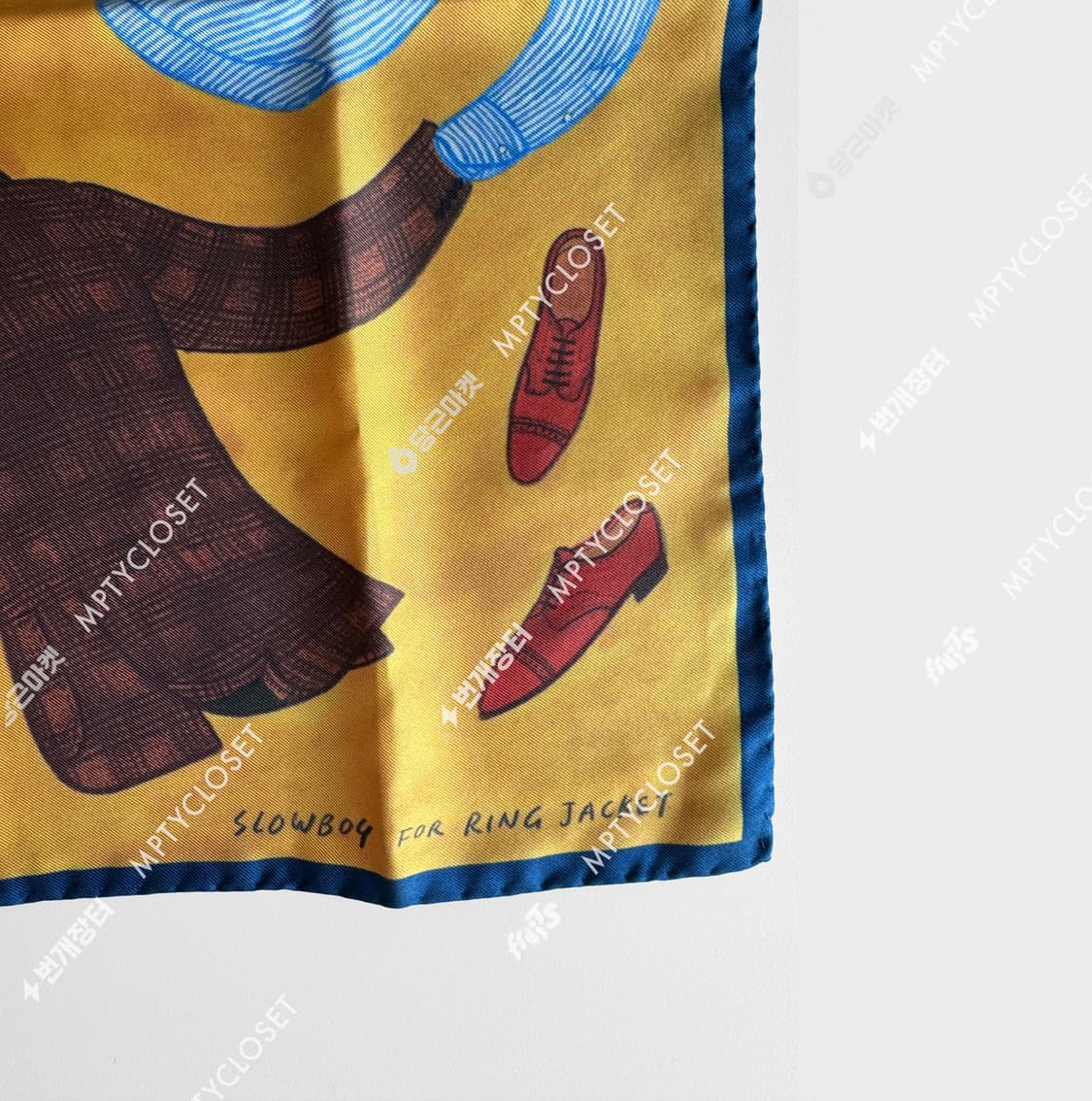 링자켓 x 슬로우보이 실크 포켓스퀘어 포켓치프 행커치프  상품이미지3
