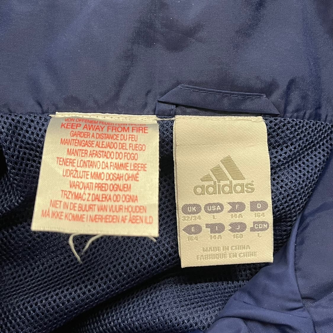 [정품/L] 아디다스 네이비 후드 바람막이 b14 상품이미지7