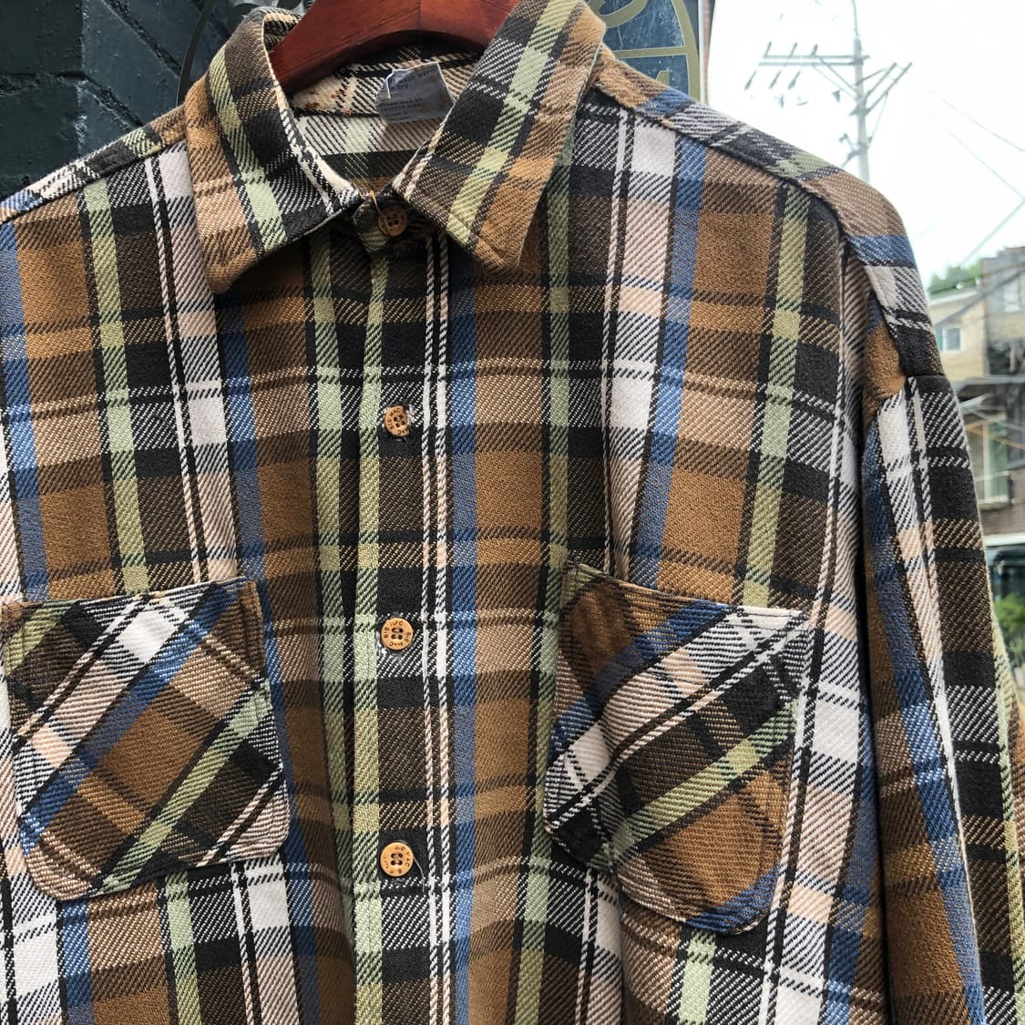 70s Big Mac flannel shirt-XL 상품이미지3