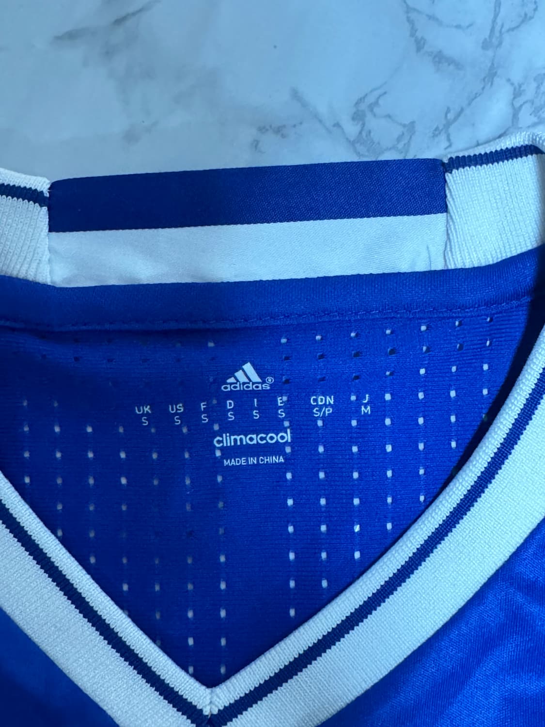 16-17 첼시 홈 어센틱 유니폼 반팔 노마킹 아디다스 상품이미지7