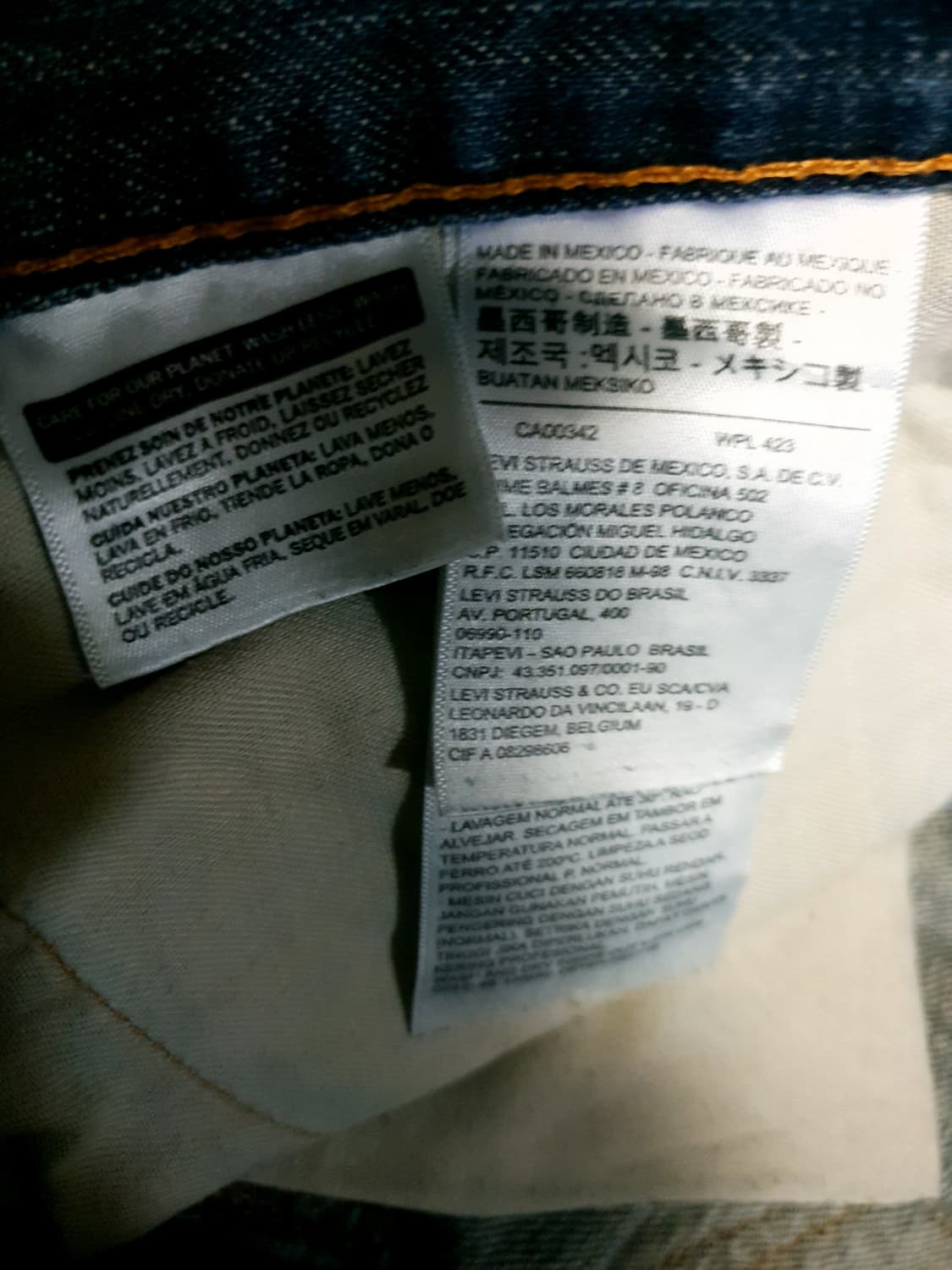 리바이스 블랭크탭 559 릴렉스드 스트레이트 워싱 데님팬츠 인디고(33) 상품이미지6