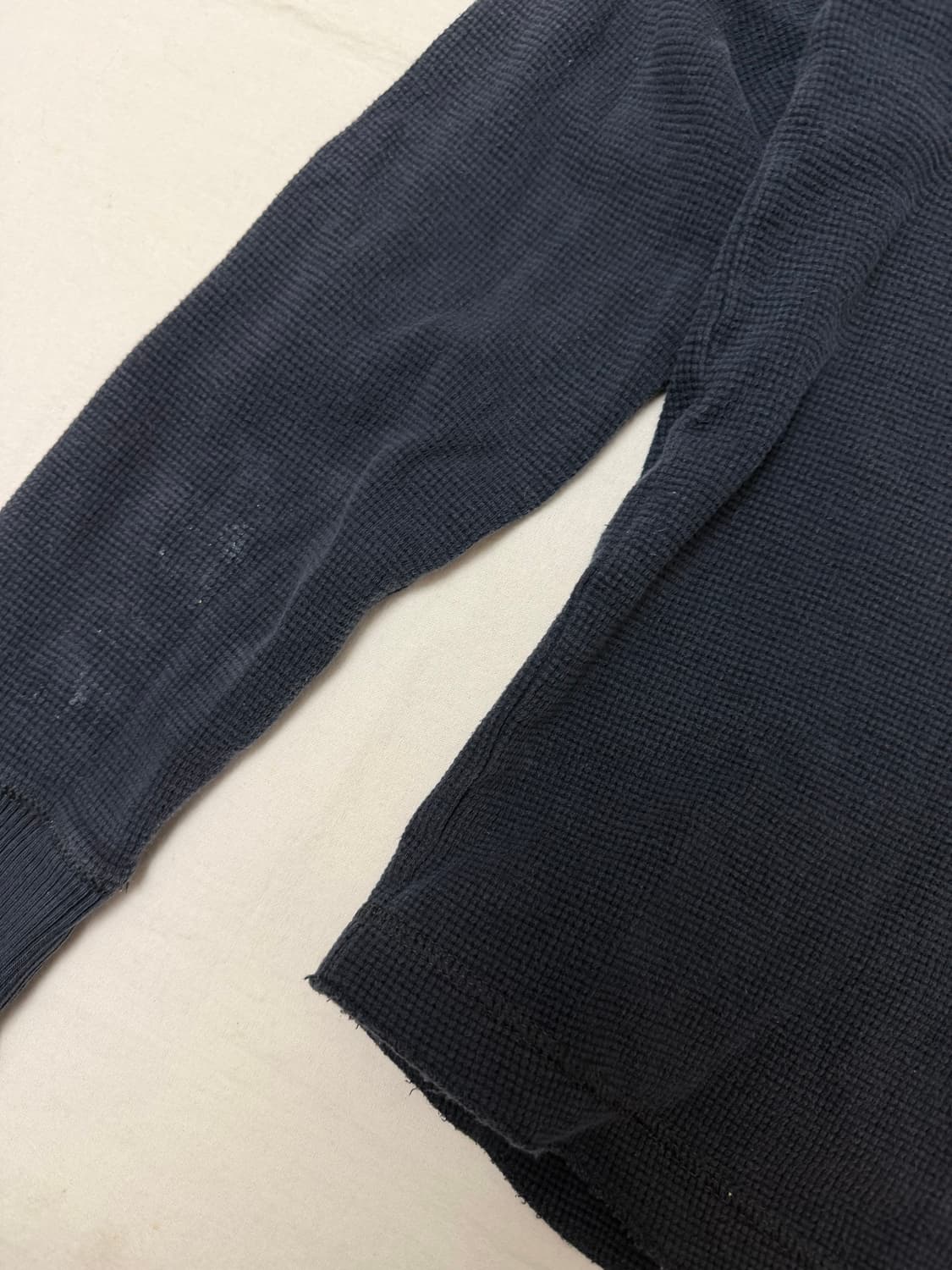 아베크롬비 y2k 와플 써멀 롱슬리브 네이비 상품이미지5