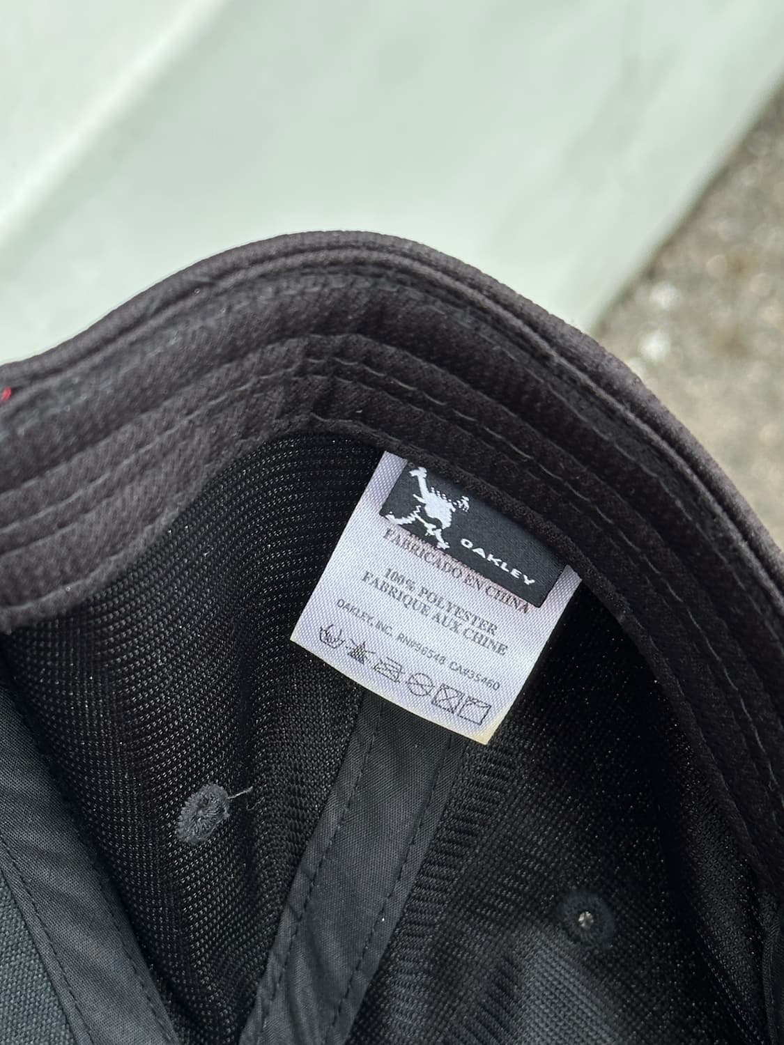 [F] 오클리 레드 로고 블랙 볼캡 모자 상품이미지6