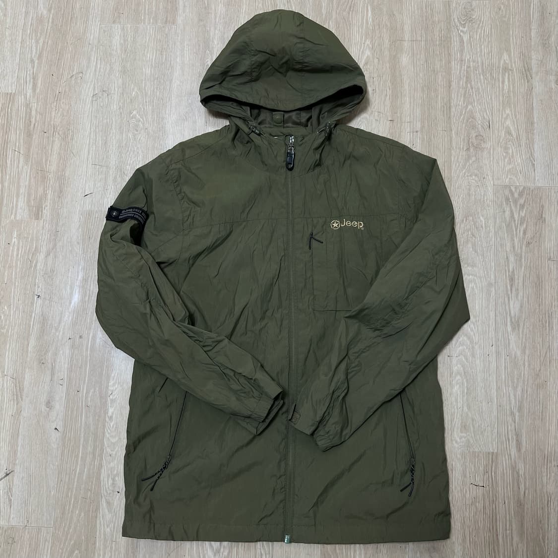 지프 로고 후드 바람막이 자켓 L/100  상품이미지1