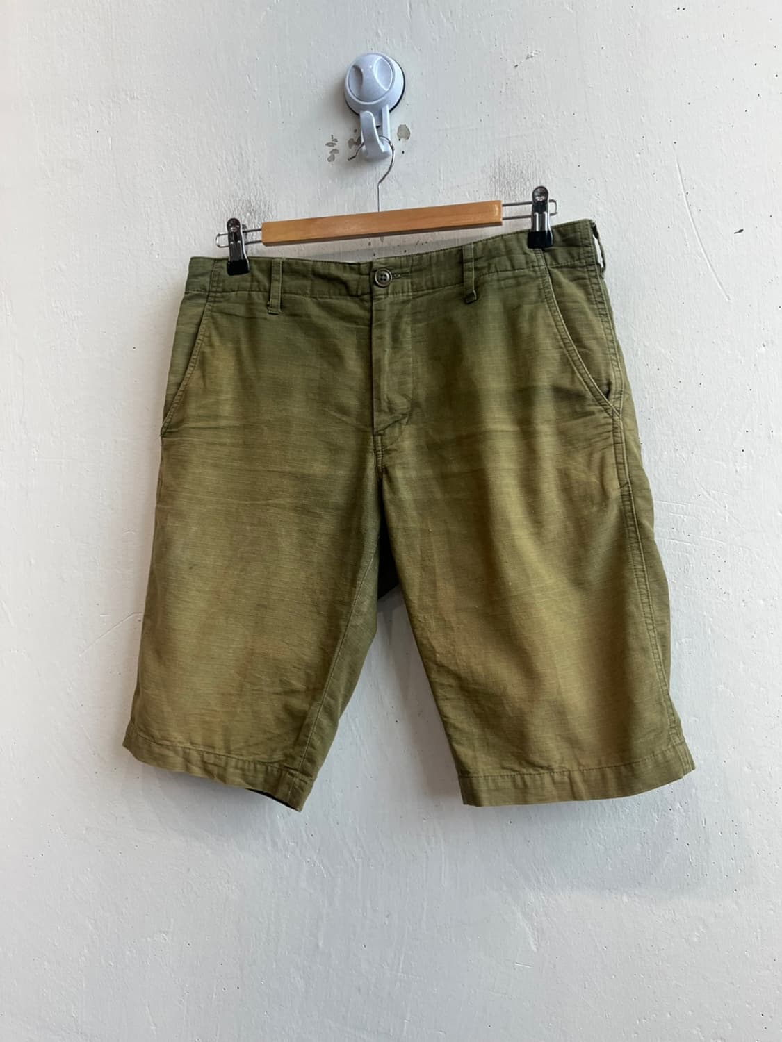 울리치 페이드 올리브 립스탑 쇼츠 반바지 Made in USA 상품이미지1