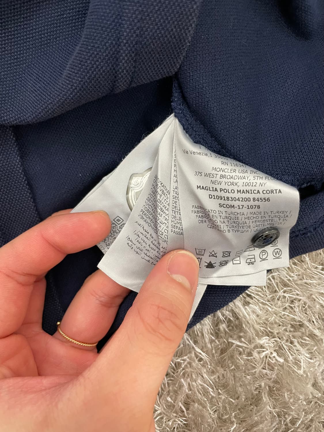 정품 몽클레어 더블와펜 카라티 m(100) 상품이미지5