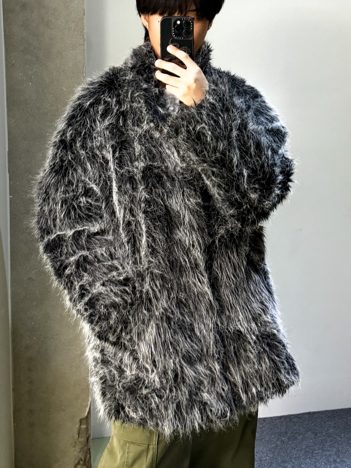 칼카니 아크릴 퍼 자켓 상품이미지1