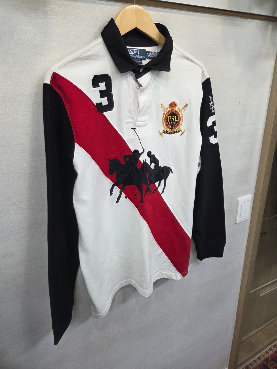 폴로랄프로렌 엘보우패치 빅로고 럭비 카라긴팔 Lg 상품이미지10