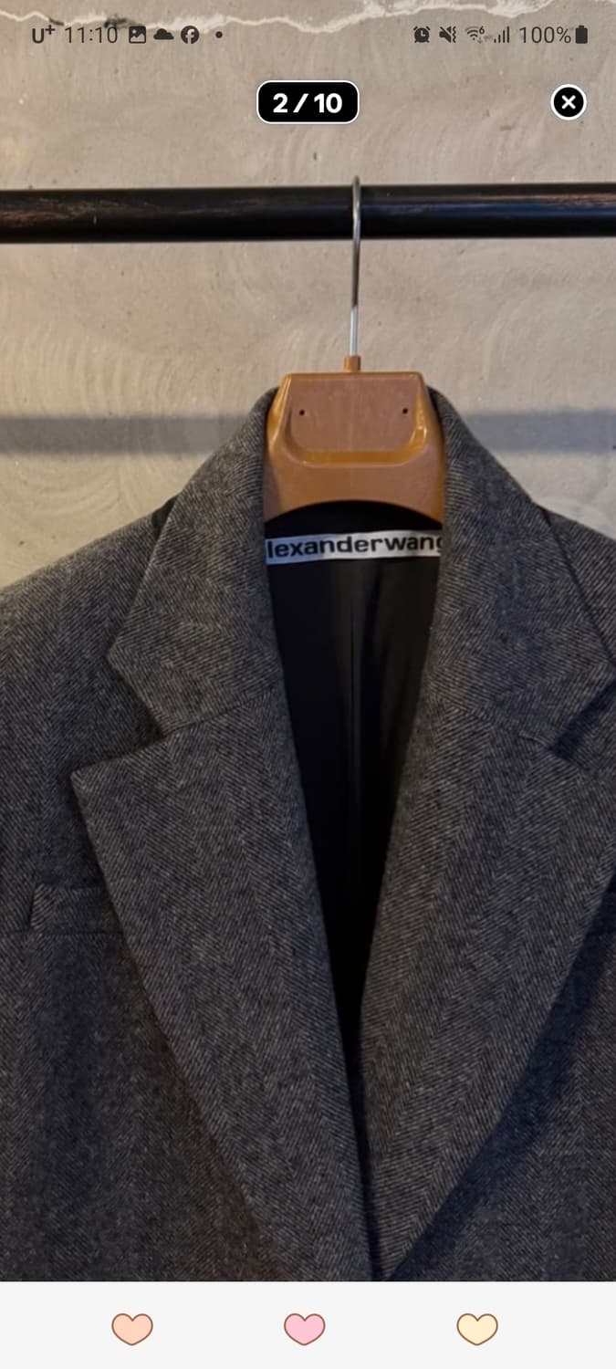 알렉산더왕 회색 롱코트 상품이미지2