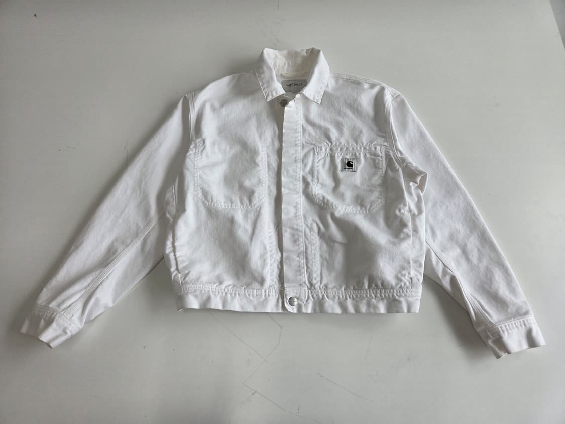 커버낫 트러커 캐주얼 데님 자켓 화이트 M 상품이미지1