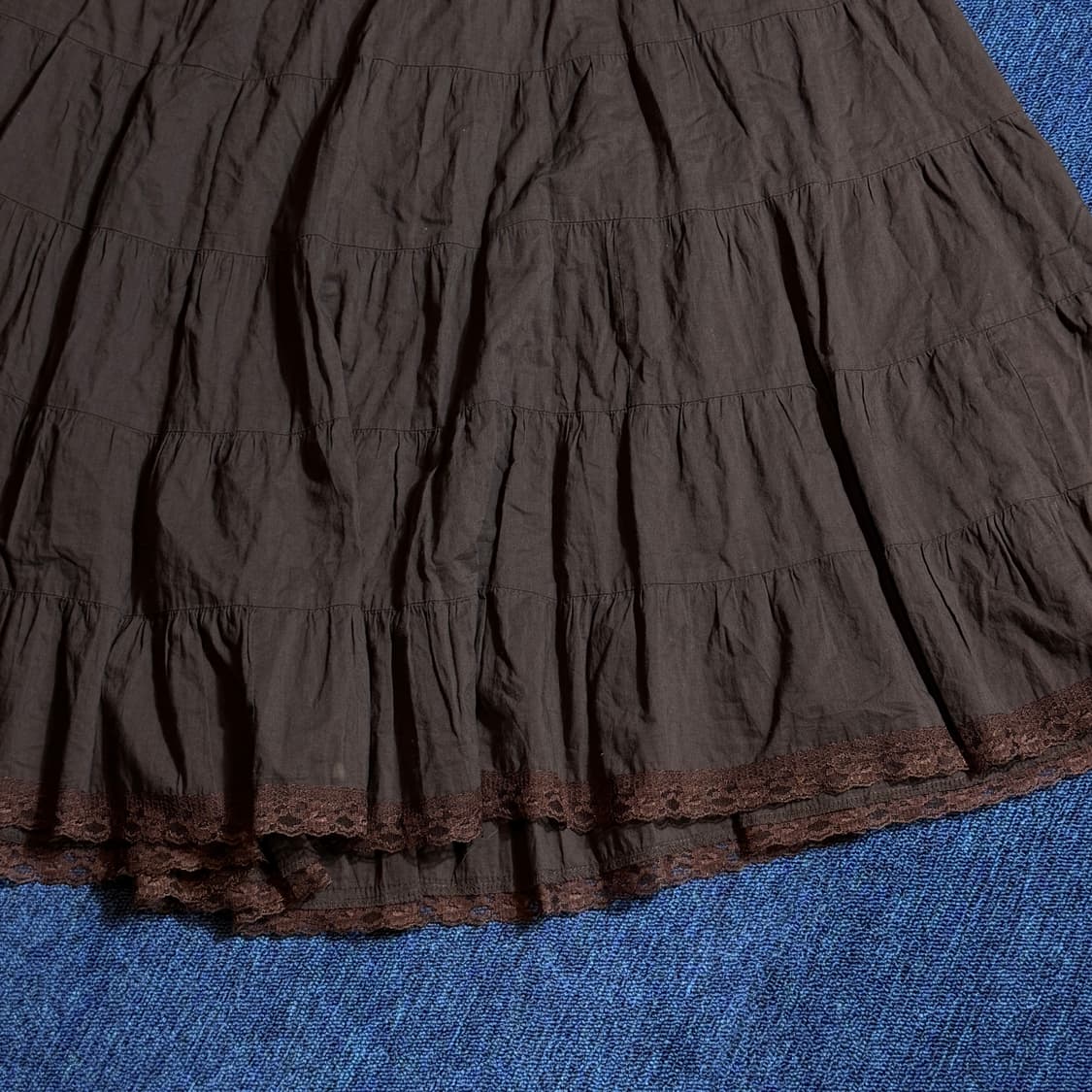 빈티지 브라운 롱스커트 상품이미지3