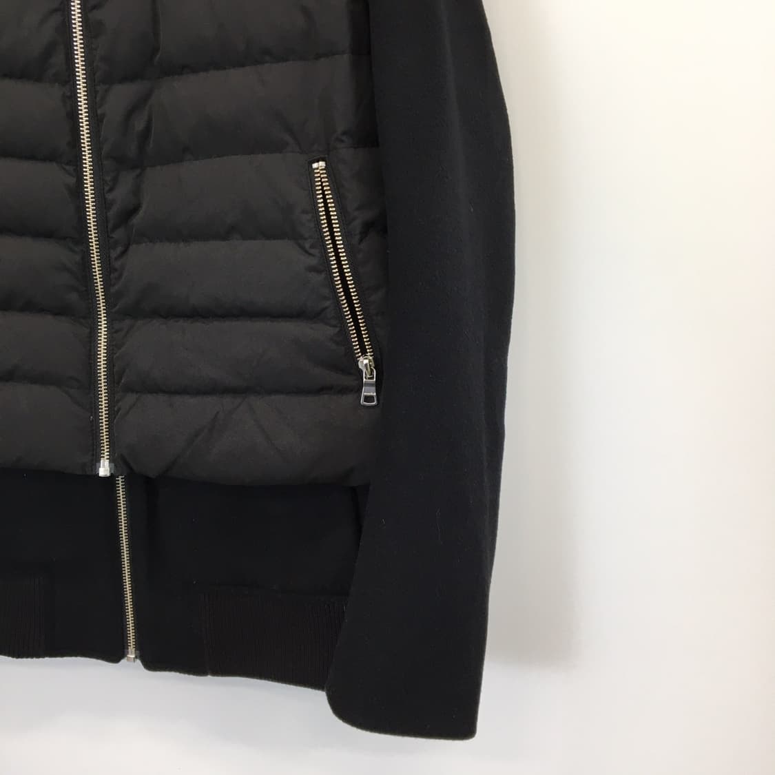 와이드앵글 모직 레이어드 덕다운 패딩점퍼 95  상품이미지4