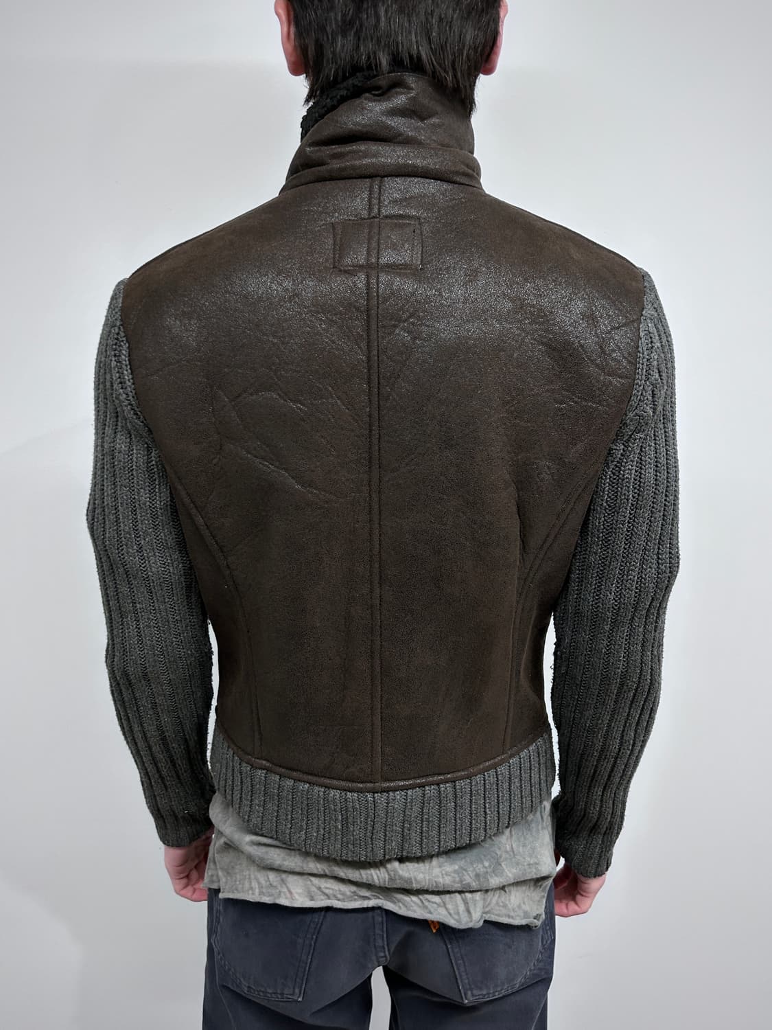 하이넥 시어링 니트 집업 상품이미지3