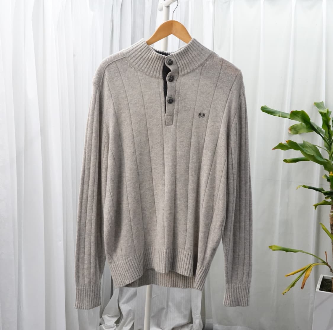 맥그리거 McGREGOR 울혼방 헨리넥 니트 1854 상품이미지2