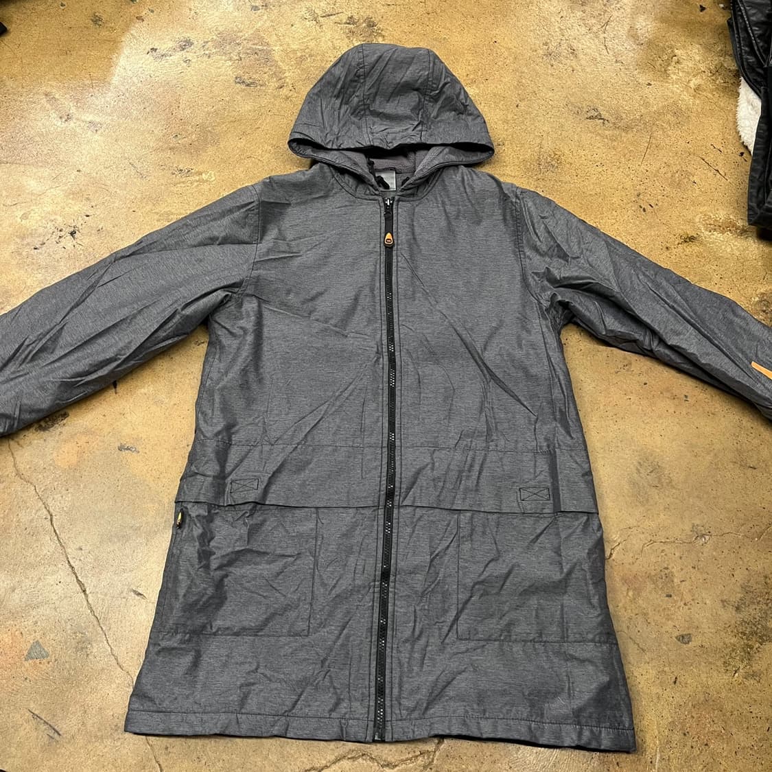 [정품/M] 나이키 회색 후드 집업 바람막이 코트 점퍼 b16 상품이미지3