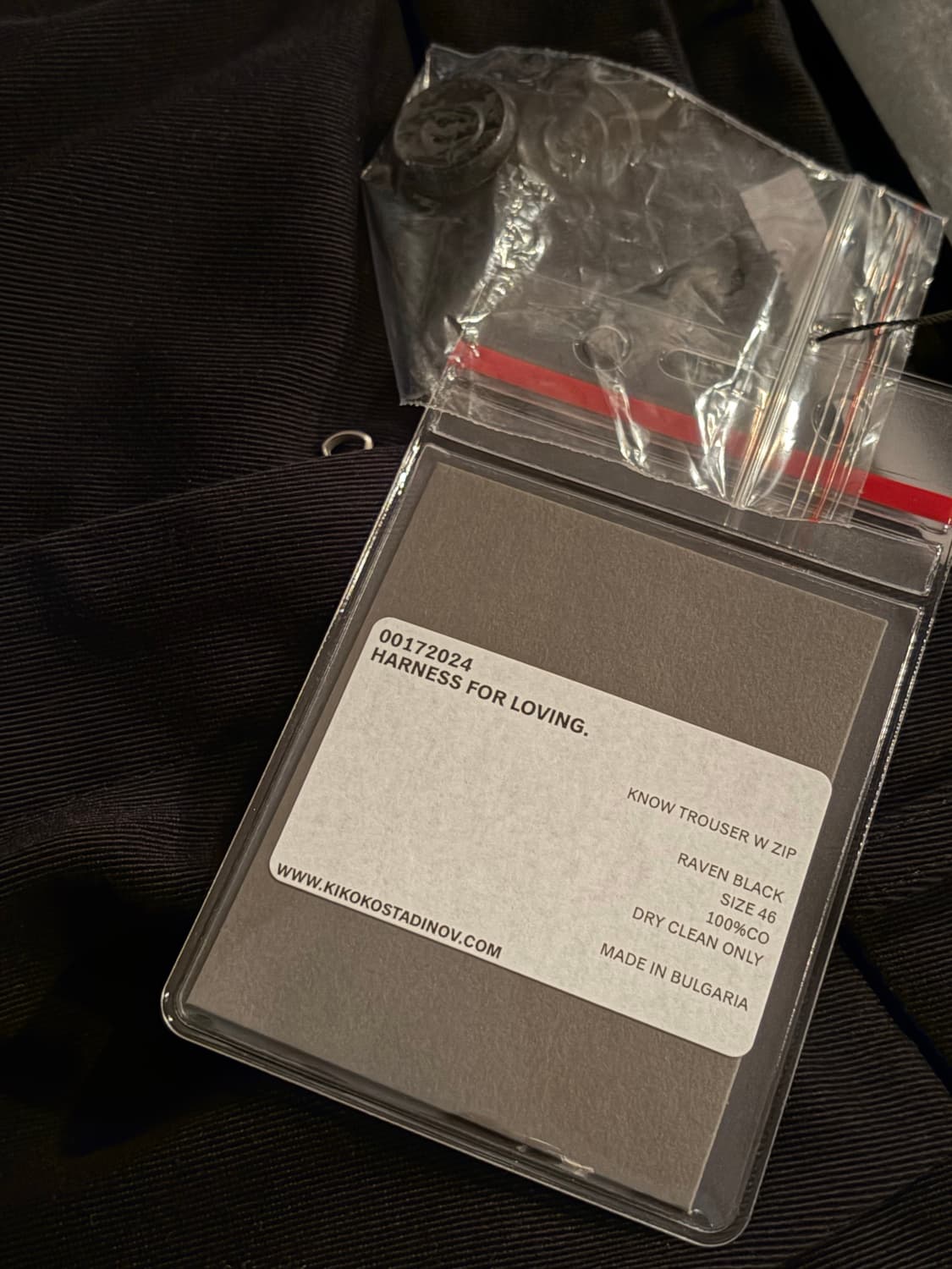 [46]24FW 키코코스타디노브 녹스 트라우저 레이븐 블랙 상품이미지4