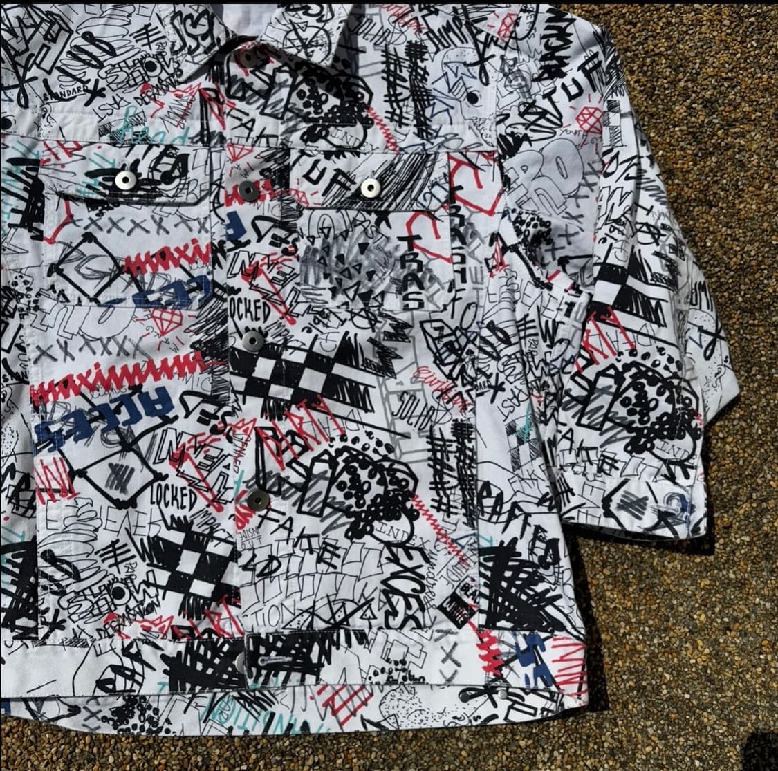 [XL] Masion Margiela 메종 마르지엘라 그래피티 데님자켓  상품이미지5