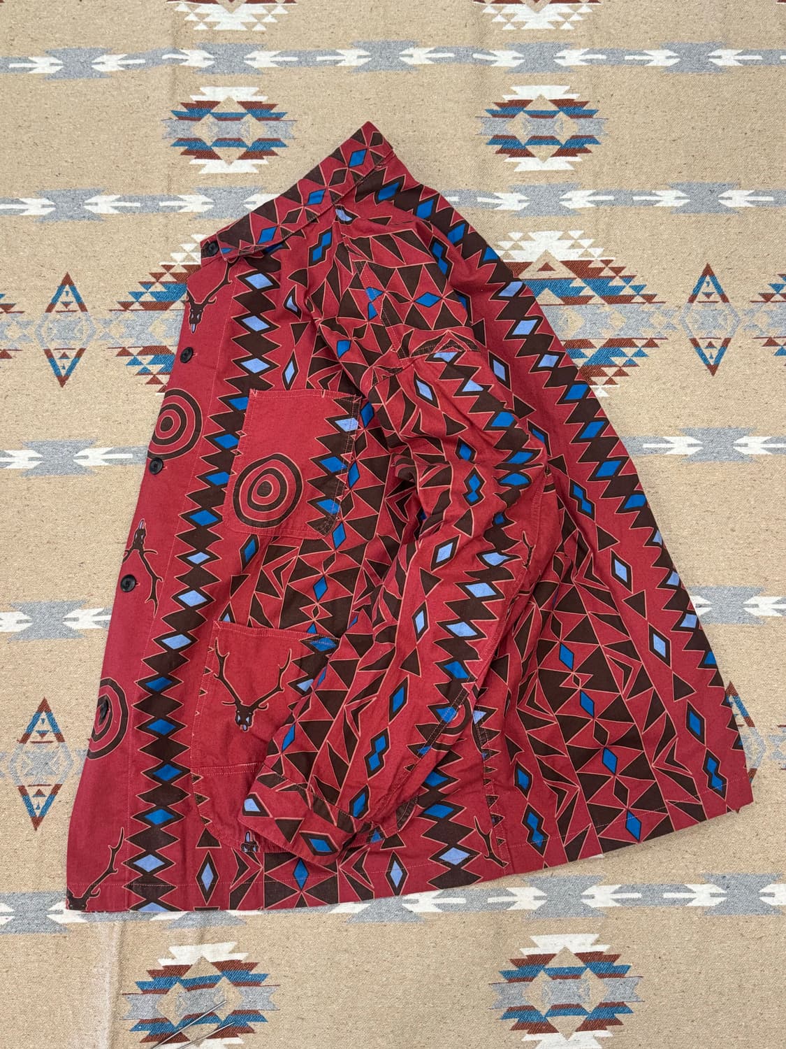 [M][100-105] 남이서팔 헌팅 플란넬 커버올 레드  상품이미지6