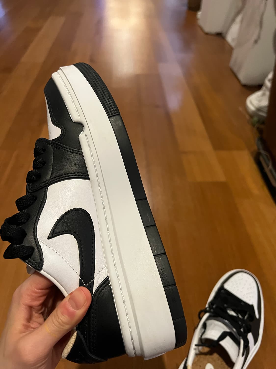 나이키 조던 엘리베이트 엘레베이트 로우 플랫폼 화이트 블랙 범고래 245 상품이미지7